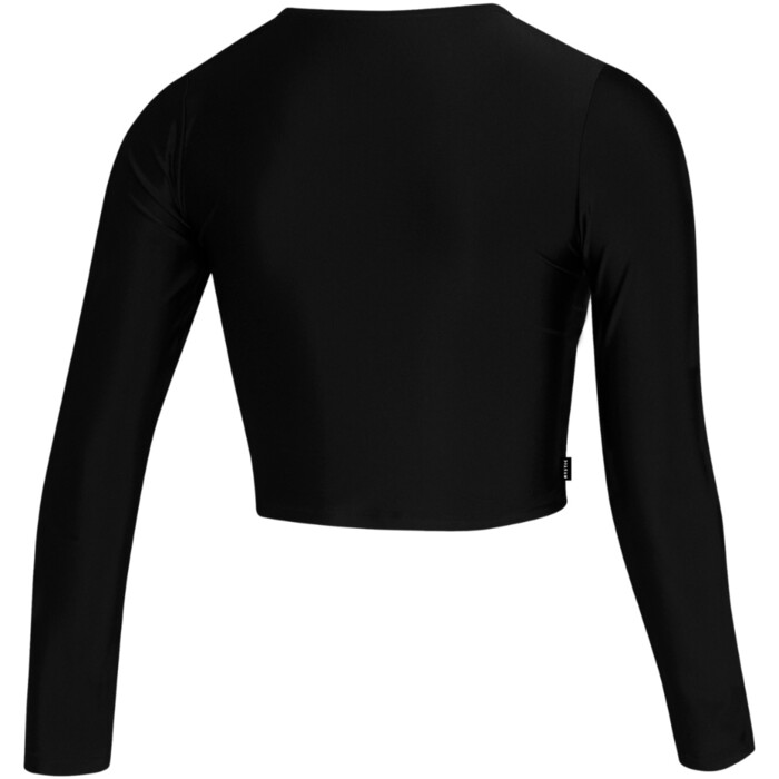 2024 Mystic Frauen Sunn Long Sleeve Crop Lycra Vest 35001.240173 - Black